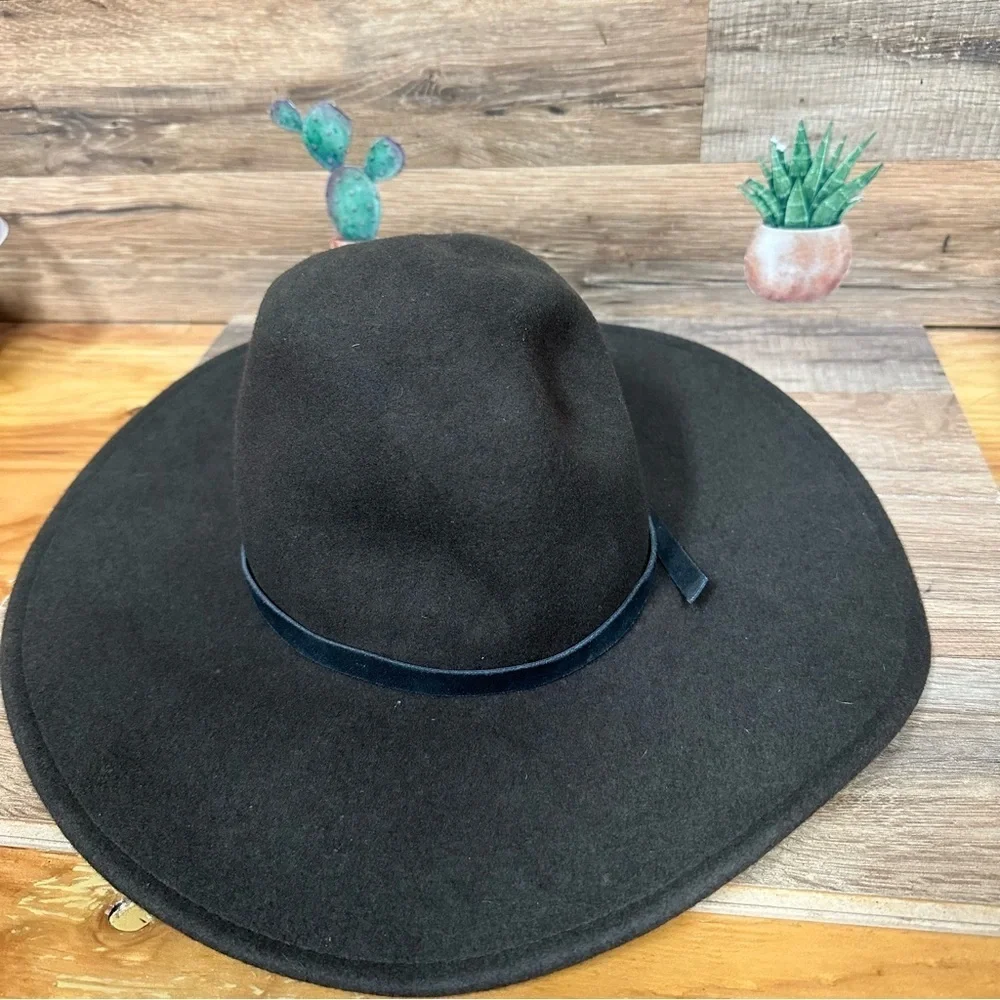 Goorin Bros floppy wool fedora hat women’s medium brown western